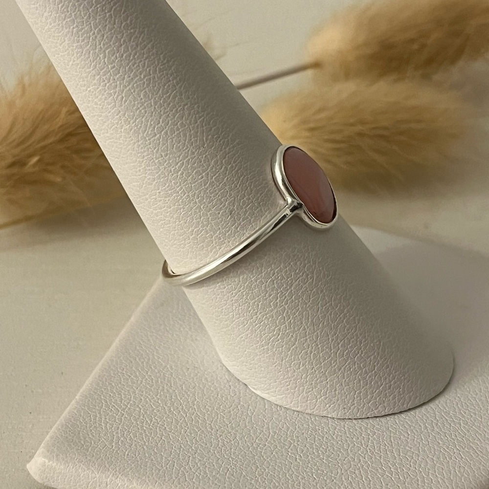 925 Solid Sterling Silver Minimal Stacker Ring Pi… - image 2